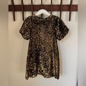 Zara Kids sequin knit shift dress - 8Y
